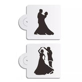 DANCING COUPLE STENCIL 2PCS